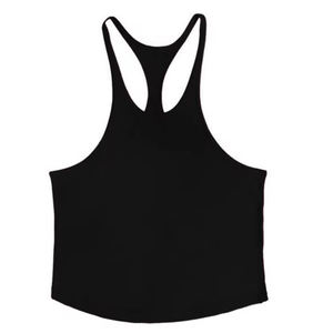 Camiseta sin mangas informal de algodón de secado rápido con logo frontal, chaleco para correr, camiseta sin mangas para gimnasio - Product Image 1