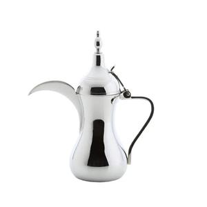 Bouilloire à café Dallah arabe classique finition or et argent Pot à café traditionnel en métal pour cuisine, salle à manger, maison et bureau - Product Image 6