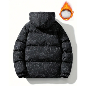 Veste matelassée à la palangre pour hommes, manteaux d'hiver matelassés surdimensionnés OEM/ODM fournisseur personnalisé vestes matelassées à la mode - Product Image 2