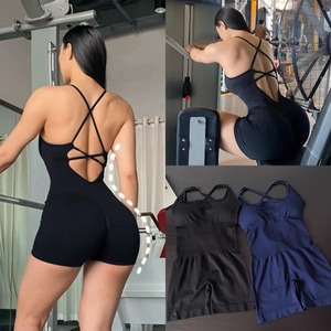 Conjunto de Ropa de Yoga para Mujer, Top Deportivo de Verano, Transpirable, de Secado Rápido, Ropa de Entrenamiento, Gimnasio, Correr, Fitness, Traje de Yoga - Product Image 5