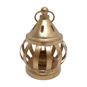 Lanterne à bougie en métal de dernière conception blanche finie pour la décoration d'éclairage de la maison et du jardin Lanterne suspendue en vrac faite à la main - Product Image 6