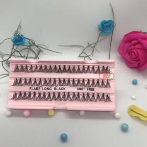 Vietnam Wholesale Good Price Hand Made Natural Long Mink Silk Individual False <b>Lashes</b> <b>Cluster</b> Eyelash Extensions Flare Eyelash - Product Image 6