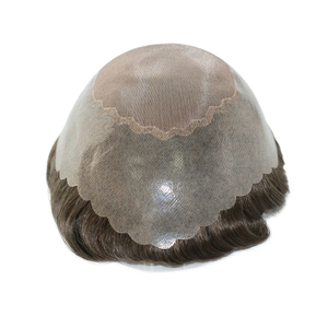 Ares 100% dei <span class=keywords><strong>capelli</strong></span> umani mens parrucca di sostituzione dei <span class=keywords><strong>capelli</strong></span> parrucchino per gli uomini Fino mono merletto con il poli garza - Product Image 3
