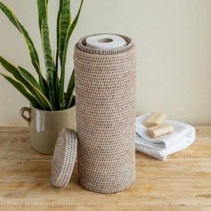 Porte-papier toilette en rotin tissé à la main, boîte de rangement artisanale, écologique, décoration naturelle pour la maison, vente en gros du Vietnam - Product Image 3