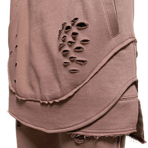 Sudadera con capucha desgastada elegante OEM para hombre, ropa de invierno transpirable con efecto de lavado ácido, técnica de impresión digital teñida lisa - Product Image 6