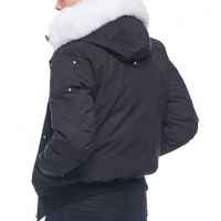 Veste de mode de qualité supérieure en gros avec logo personnalisé pour hommes Col en fourrure Polaire à capuche Vestes bomber pour hommes