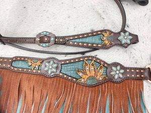 Kaamkaaj KKJ01 - Arnés de Piel Genuina y Metal Estilo Western con Hebilla de Liberación Rápida, Ajuste Regular para Principiantes en Equitación - Product Image 5