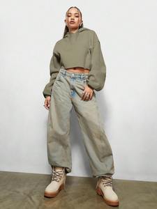 เสื้อฮู้ดดี้โอเวอร์ไซส์พิมพ์ลายสำหรับฤดูใบไม้ร่วง/ฤดูหนาว แฟชั่นสตรีทแวร์ลำลองสำหรับออกกำลังกาย ผลิตจากผ้าฝ้าย 100% เป็นมิตรต่อสิ่งแวดล้อม สำหรับผู้ชาย - Product Image 3