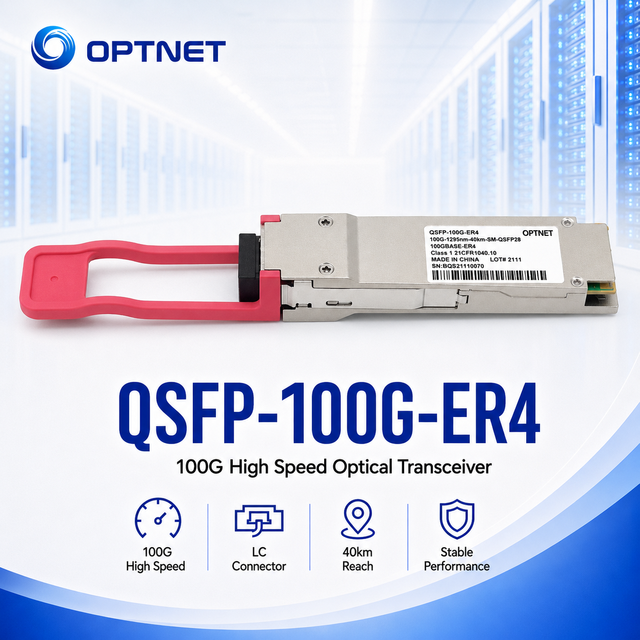 Factory Supply 40km LC SMF Long Reach Optical Module for Data Center Interconnect QSFP28 100G ER4