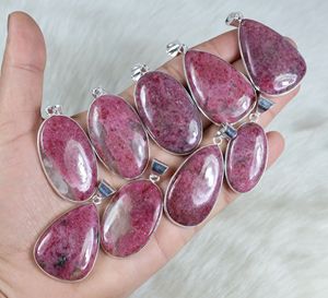 คอลเลกชันที่ดีที่สุด925เงินสเตอร์ลิงชุบเหล็กน้อยจี้โลหะผสมเหล็กโรโดไนต์สีชมพูตั้งฝาหลังเบี้ยเสน่ห์แฟชั่น - Product Image 4
