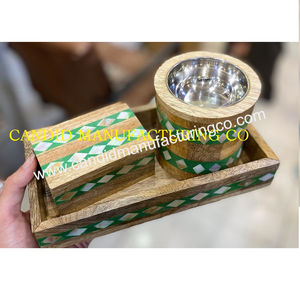 ชุดถาดไม้ออกแบบมาเป็นพิเศษกล่องใส่ของสำหรับคุณแม่ถาดใส่อาหารกล่องสี่เหลี่ยม - Product Image 3