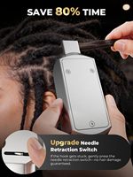 Machine à dreadlocks électrique automatique portable pour la coiffure en salon, pour cheveux naturels et synthétiques
