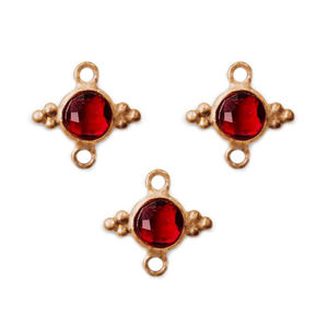 Venta caliente joyería de moda colgante 4mm pequeño Aqua Calcedonia forma redonda colgante oro Vermeil plata esterlina piedra natal encanto - Product Image 4