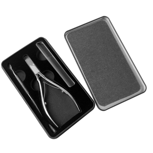 ชุดกรรไกรตัดเล็บสแตนเลส3ชิ้นอุปกรณ์ทำเล็บแบบพกพาสำหรับดูแลเล็บมือของผู้หญิงและผู้ชาย - Product Image 1