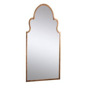 Look moderne avec le miroir mural contemporain moderne en verre et métal avec finition dorée à des fins de décoration - Product Image 6