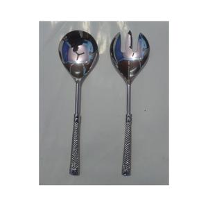 ชุดสลัดกวางเรนเดียร์2ชิ้นพร้อมเคลือบด้านสำหรับชุดเครื่องใช้บนโต๊ะอาหารของโรงแรมเคลือบด้วยแลคเกอร์และทองแดงโบราณสำหรับบ้าน - Product Image 3