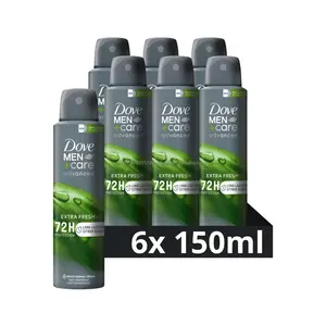 Dove Men+Care Desodorante spray antitranspirante Extra Fresh Avançado - 6x150 ml