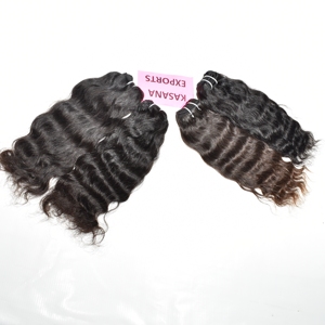 100% non transformé naturel noir cuticule aligné vague profonde tissage femmes en gros Remy indien vierge Extensions de cheveux cheveux humains - Product Image 5