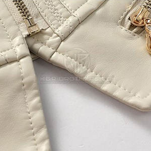 Veste en cuir PU tendance pour femmes Manteau classique à la mode avec un look décontracté moderne Veste en cuir élégante pour femmes - Product Image 4