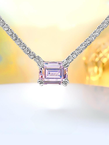 สร้อยคอเทนนิสเพชรมอยส์ซอไนท์สุดหรูเครื่องประดับแวววาวที่สมบูรณ์แบบสำหรับแร็ปเปอร์และอินฟลูเอนเซอร์ราคาดีที่สุด - Product Image 4