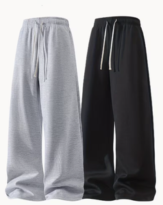 Pantalones Jogger Deportivos PROFIT SPORTS para Hombre, Verano, Retro, Lavados, 100% Algodón, Corte Holgado, Pierna Ancha, Cintura Ajustable, Casuales - Product Image 1