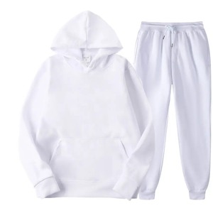 Logo réfléchissant personnalisé de haute qualité costumes de jogging 100% coton tenues survêtement Joggers survêtements pour hommes femmes motif solide - Product Image 2
