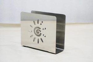 Porte-serviettes rond en acier inoxydable, porte-serviettes de table de cuisine, fournitures d'usine en gros - Product Image 6