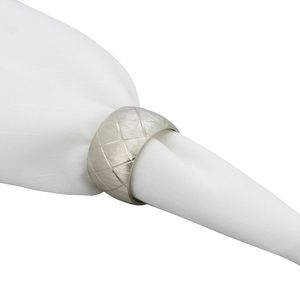 Anneau de serviette Harlequin classique, décoration de table en métal minimaliste moderne, support rond pour dîner, mariages, fêtes, repas à domicile - Product Image 3