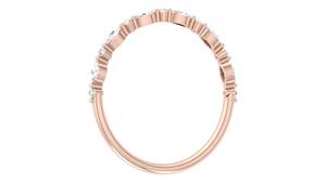 Anillo de Oro Rosa de 14K Personalizado VB ARTS con Diamantes Marquise Facetados de 7.6 mm Cultivados en Laboratorio, Regalo de Boda para Hombres y Mujeres, Disponible al por Mayor - Product Image 4