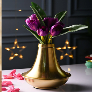Florero de mesa de comedor Centerpiecess Luxtry decoración del hogar jarrón elegante decorativo de latón florero de Metal decoración de boda centro de mesa - Product Image 3