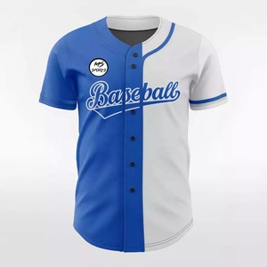 Camisetas de Béisbol Unisex Personalizadas, Ropa Deportiva Sublimada de Poliéster, Uniforme de Softbol Transpirable, Ropa de Béisbol Económica sin Estampado - Product Image 1