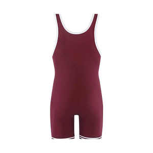 Wholesale Comfortable Casual <b>Men's</b> Custom Made 100% Cotton Wrestling <b>Singlets</b> with Breathable Design - Product Image 1