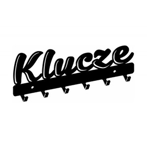 Colgador de llaves KLUCZE GAMET, 200x80mm, negro - Product Image 1