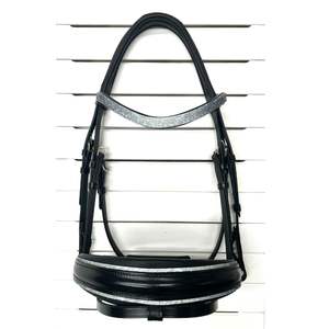 La brida ecuestre Snaffle está terminada con el impresionante sombreado de cristal Swarovski con herrajes de acero inoxidable con correa de flash - Product Image 6