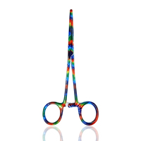 Ciseaux de pansement multi-couleurs de qualité industrielle, très vendus, 5,5 pouces, acier inoxydable, bord dentelé, tranchant, lisse, pour gaucher