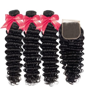 Perruque avec fermeture à lacet cheveux vierges bouclés - Product Image 1