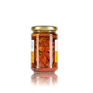 Italian Preserved food Olive Oil Sundried tomatoes canned in 280 gr jar ideal with many types of dishes like cold pasta