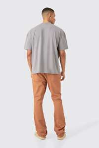 เสื้อยืดผ้าฝ้ายโอเวอร์ไซส์สำหรับผู้ชายระบายอากาศได้ดีพิมพ์โลโก้ลำลองสำหรับ100% ตามสั่ง - Product Image 2