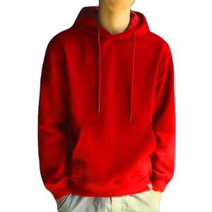 Pull à manches longues en molleton pour homme, version coréenne Harajuku, écologique, respirant, 100% coton, couleur unie, coupe régulière - Product Image 1