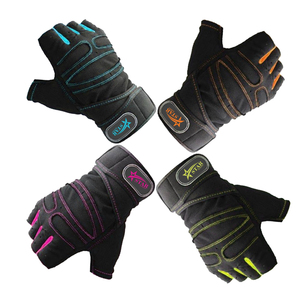 Venta caliente Entrenamiento de gimnasia Deportes Fitness Guantes de levantamiento de pesas Soporte de muñeca Guantes de levantamiento de pesas de 2 piezas - Product Image 3