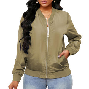 Chaqueta Bomber para Mujer, Diseño Nuevo, al por Mayor, Precio Bajo, Ropa Casual para Mujer, Chaqueta Bomber de Manga Larga - Product Image 6