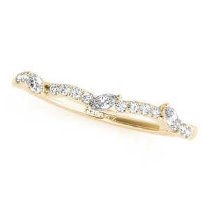 Conjunto de Joyas de Novia con Hojas de Vid y Diamantes Marquise en Oro Amarillo de 18K (0.43ct), Elegante Engaste en Oro Amarillo de 18K, Anillos de Diamantes Exquisitos para - Product Image 4