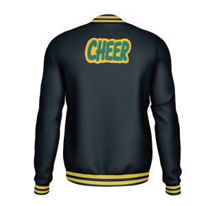 Veste en cuir de laine de haute qualité personnalisée OEM Streetwear d'hiver Bomber à col montant en chenille brodée pour l'université - Product Image 4