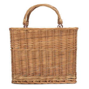 Red <b>Hamper</b> Green Tweed Rectangular <b>Wicker</b> Cooler Box <b>Basket</b> - Product Image 3