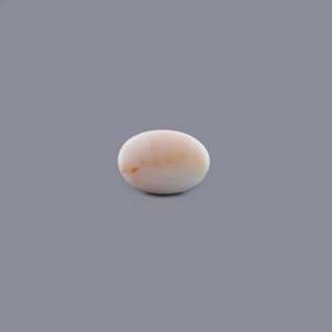 Cortina de Ágata de Coral Sintético Blanco de 16.25 Quilates, Pulida y de 6mm de Alto - Product Image 2