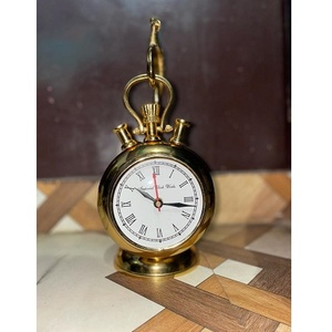 Nouvelle conception d'horloge de table en laiton poli avec un thème d'amour pour Noël - Marque Lord - Product Image 1