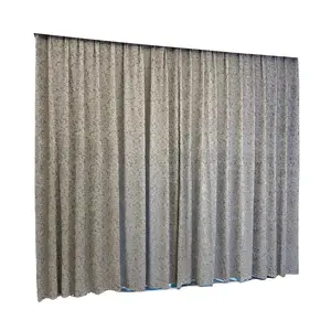 Oem diseño de logotipo personalizado con simple tela jacquard de cortina de chenilla de gama alta cortina moderna de producto terminado de doble cara