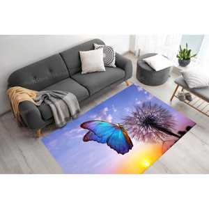 Alfombras de Animales, Alfombra Adorable, Alfombras para Dormitorio, Alfombras con Diseño de Atardecer, Alfombra Estampada, Alfombra de Chenilla - Product Image 1