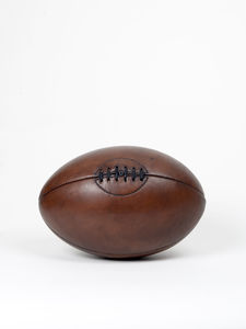 Ballon de rugby vintage HRM en similicuir, dégonflé - Couleur et taille personnalisables, pour l'entraînement - Product Image 5