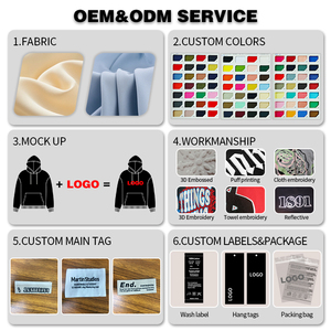 เสื้อแจ็คเก็ตดีไซน์กำมะหยี่ทันสมัย ผ้าฝ้าย 100% เสื้อฮู้ดมีรูสอดนิ้วโป้งสำหรับแฟชั่นผู้ชาย เสื้อแจ็คเก็ตซิปแบบพอง - Product Image 6
